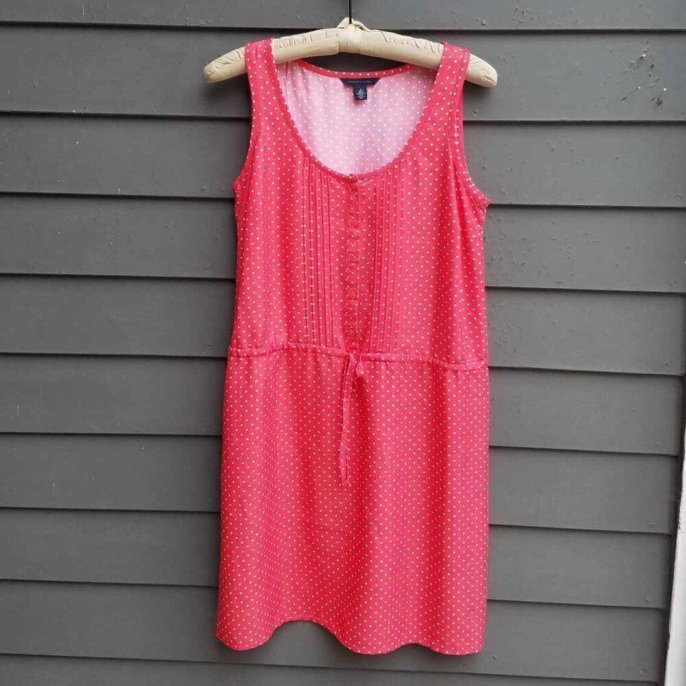Tommy Hilfiger Red Polka Dot Knit Dress size Medium